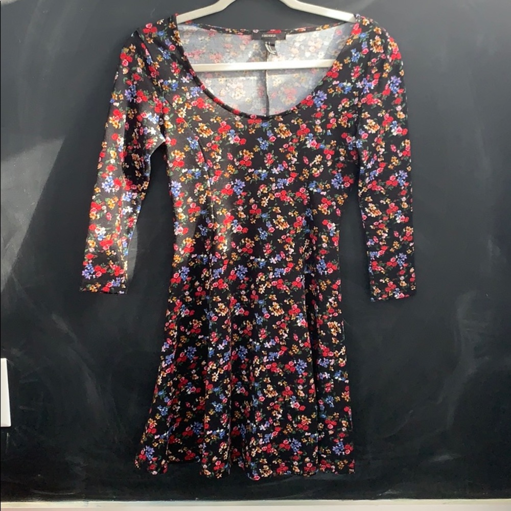 Floral Long Sleeved Dress